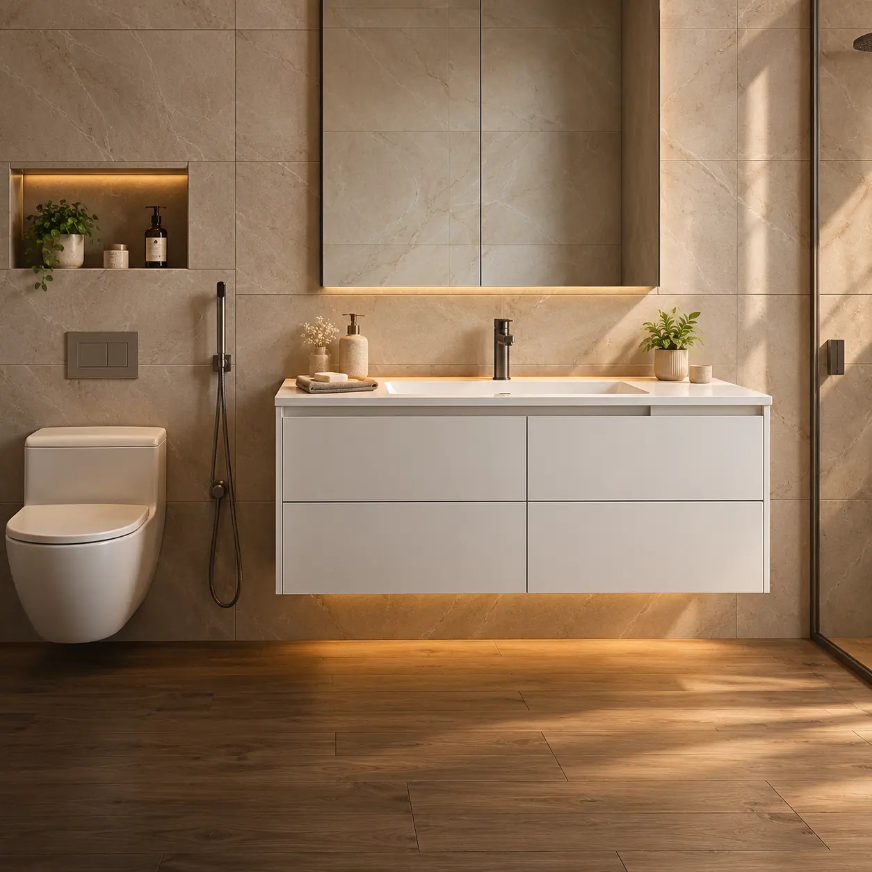 Wall Hung Vanity Unit with Basin 800mm